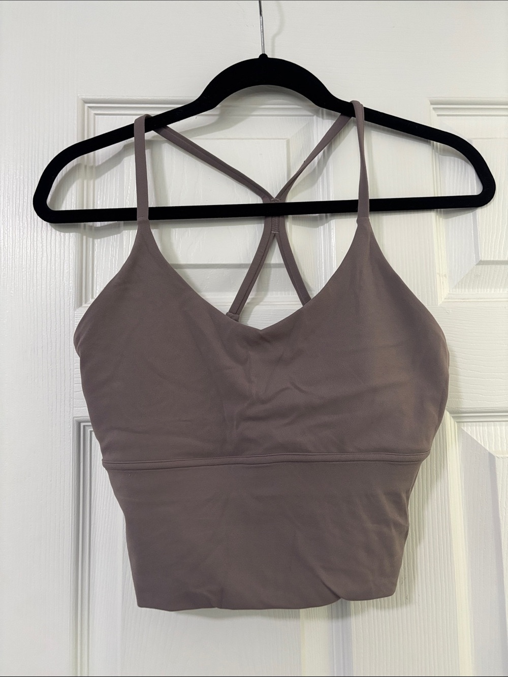 Lululemon racer back align bra top tank size 8, mauve